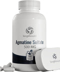 LongLifeNutri Agmatine Sulfate 500Mg - 180 Veg Caps | Pre-Workout | Nitric Oxide Supplement | Strength & Focus Booster | Supports Muscle Recovery
