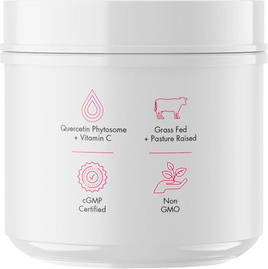 Codeage Liposomal Collagen Peptides Powder + Vitamin C & Quercetin Phytosome Phospholipid Complex Grass-Fed Pasture-Raised Hydrolyzed Collagen Type I & III Supplement All-in-One Non-GMO 14.97 oz