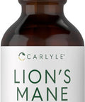 Carlyle Lions Mane Mushroom Supplement | 2 Fl Oz | Liquid Extract Tincture | Vegetarian | Non-GMO Gluten