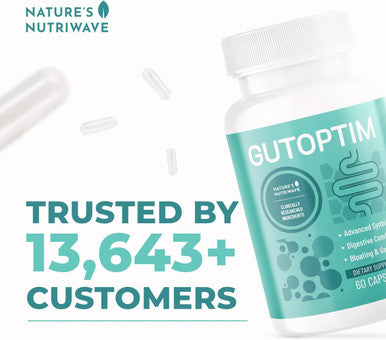 Gutoptim Probiotic & Prebiotic Capsules | Pre And Probiotics For Synbiotic Gut Health & Bloating Relief For Women & Men | Enzyme With Probiotics For Digestive Health | Non-Gmo, 60 Ct, 1 Month Supply