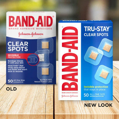 Band-Aid Bandages Clear Spots 50 Each (Pack Of 9)