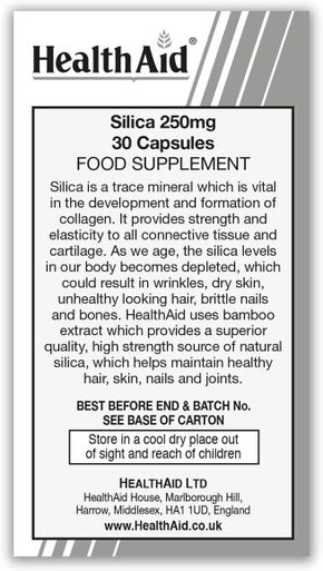 HealthAid Silica 250mg Capsules Pack of 30