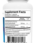 Dr. Berg's Sinus & Lung Support Supplement - Healthy Respiratory System, Sinus Relief and Lung Cleanse Formula with Lymphatic and Thymus Powders - Normal Sinus and Lung Function - 60 Capsules