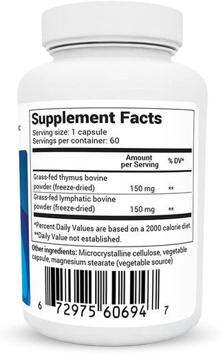 Dr. Berg's Sinus & Lung Support Supplement - Healthy Respiratory System, Sinus Relief and Lung Cleanse Formula with Lymphatic and Thymus Powders - Normal Sinus and Lung Function - 60 Capsules