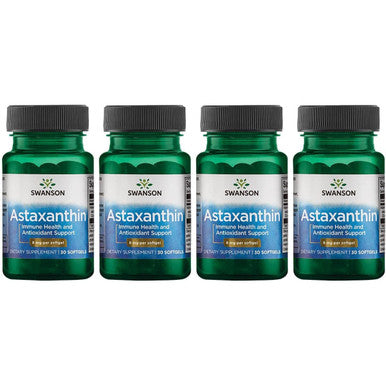 Swanson High Potency Astaxanthin 8 Milligrams 30 Sgels (4 Pack)