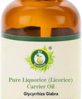 R V Essential Pure Liquorice (Licorice) Carrier Oil 30ml (1.01oz)- Glycyrrhiza Glabra (100% Pure and Natural)