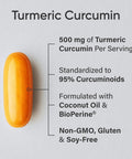 Sports Research Turmeric Curcumin C3 Complex - Softgels With Bioperine Black Pepper Extract & Organic Coconut Oil, Standardized 95% Curcuminoids - Non-Gmo Verified & Gluten - 500Mg, 120 Count