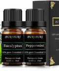 Peppermint Eucalyptus Essential Oil, 2Pcs 100% Pure, Undiluted, Natural, Organic Aromatherapy Essential Oils Gift Set