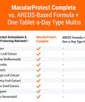 ScienceBased Health Macularprotect Complete All-In-One Areds 2 Vitamin & Mineral Supplement And Whole Body Multinutrient - 120 Capsules