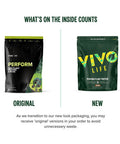 Vivo Life PERFORM Raw Plant Protein Powder & BCAA Raw Cacao - 988g