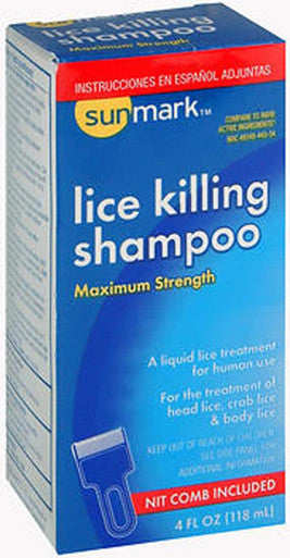Sunmark Lice Killing Shampoo Maximum Strength 4 oz By Sunmark