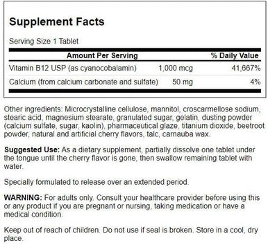 Swanson Triple Action Vitamin B-12 1Vitamin 000 mcg 90 Tabs