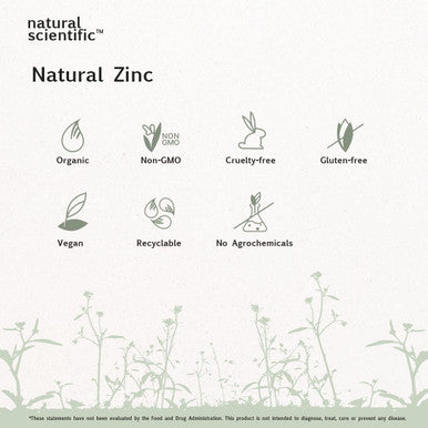 Organic Zinc Supplements 30Mg - For Men And Women - From Organic Guava Leaf - Plant-Based, Gluten-Free, Vegan, Non-Gmo - 60 Capsules - Premium Dietary Supplement By Natural Scientific