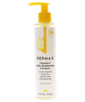 DERMA E Vitamin C Cleanser - Daily Brightening Cleanser Hydrating Face Wash to Even Out Skin Tone Moisturizing Face Cleanser for a Radiant Glow, 6 fl oz