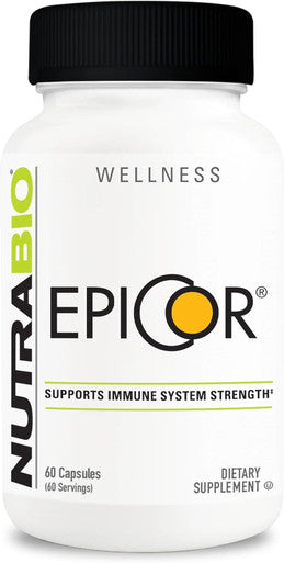 Nutrabio Epicor Multi Vitamin Prebiotic Antioxidant Support Independent Lab Tested - 500mg 60 Vegetable Caps