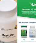 4Life Flex - Joint Support Formula with Terminalia Chebula Hyaluronic Acid & Turmeric for Healthy Joint Tissue Flexibility & Agility - Muscle and Joint Health - 90 Veggie Capsules