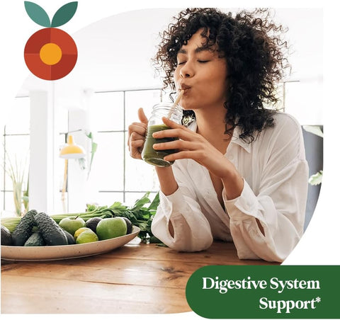 Pattern Wellness Greens Powder Superfood - Complete With Antioxidant Digestive Enzyme Fiber Probiotic & Adaptogen Blends - Gut Digestion & Immune System - 30 Servings - 9.0 Oz (Orange Flavor)