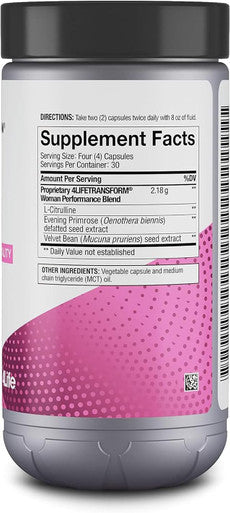 4Life Transform Woman Cellular Aging & Wellness Supplement for Women - Supports Healthy Skin- 120 Capsules