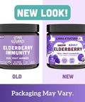 Llama Naturals Real Fruit Sambucus Elderberry Gummies For Adults No Added Sugar Cane, Vegan, Organic Immune Support Zinc & Natural Vitamin C Immunity For Women, Men 90 Gummies (30 Day)