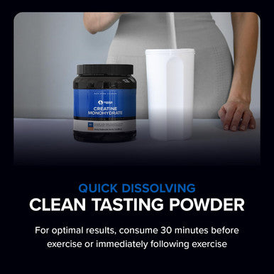 Designs for Sport Micronized Creatine Monohydrate Unflavored Powder - NSF Certified for Sport 90 Servings Supports Muscle Recovery Brain Health Pre and Post Workout Strength