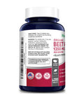 NusaPure Beet Root 1,350 mg 200 Organic Tablets (Vegetarian, USDA, Non-GMO & Gluten-Free) with Black