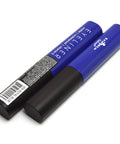Italia Deluxe Makeup 2pcs of Classic Liquid Eyeliner 205 Matte Royal Blue Eye Liner Vitamin E ZipBag