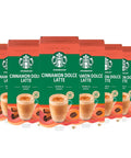 Starbucks Cinnamon Dolce Latte x5 Premium Instant Coffee Pack of 6 (Total 30 Sachets) Warm & Sweet Flavor