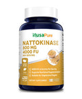 Nattokinase 4000 FU 200 Veggie Capsules (Non-GMO & )