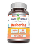 Amazing Formulas Berberine 1000Mg Per Serving 120 Capsules Supplement | Non Gmo | Gluten Free | Made In Usa
