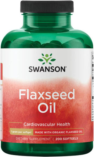 Swanson Flaxseed Oil (Omegatru) 1000 Milligrams 200 Sgels