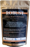 Robust Collagen Peptide Robust Pure Hydrolyzed Marine Collagen Peptide Quality.Type 1 2 3 and 4 Low Molecular Weight Maximum Bioavailability and Optimal Absorption.Kosher OU 11 Ounce