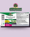 Nature'S Answer Horehound Herb Drops with Organic Alcohol 1-Fluid Ounce | Respiratory Support | Promotes Healthy Lungs