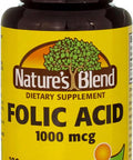 Swanson Nature's Blend Folic Acid 1000 mcg 100 Tablets