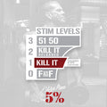 5% Nutrition Rich Piana Kill It Pre Workout Powder w/ Creatine, Jitter-Free , NO-Booster, Beta Alanine, L-Citrulline for Focus, Pump, Endurance, Recovery 13.23 oz, 30 Srvgs (Push Pop)