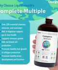 Liquidhealth Daily Multi Mineral Supplement & Complete Multiple Adult Multivitamin Bundle - Sea Trace Minerals Essential Vitamins & Whole Foods for Overall Health & Immune Support - Vegan Non-GMO