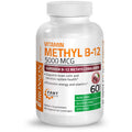 Bronson Methyl B12 5000 Mcg Vitamin B12 Methylcobalamin Energy & Brain Support 60 Lozenges