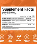Turmeric Curcumin with Black - Tumeric Joint Support Supplement with Bioperine and 95% Curcuminoids. High Absorption Antioxidant Inflammatory and Immune Support. 60 Vegan Capsules