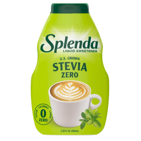 SPLENDA Stevia Liquid Zero Calorie Sweetener Drops 3.38 Fl Oz Bottle