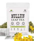 HERBALICIOUS Mullein Leaf Tea Bags For Lungs Cleanse, Detox & Respiratory Support - Caffeine Free Natural Mullein Herbal Tea - 100% Pure Non-Gmo And Gluten Free Mullein Tea - 30 Tea Bags