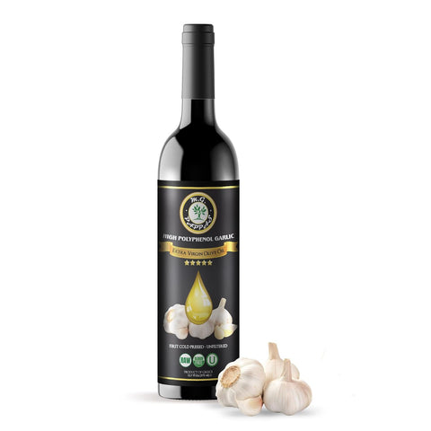 M.G. Pappas Extra Virgin Olive Oil, High Polyphenol EVOO - Cold Pressed & Unfiltered Greek Olive Oil - Over 500mg/kg Polyphenols with High Hydroxytyrosol - Award-Winning Organic Quality - 12.7oz (375ml) Bottle