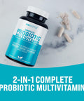 Gobiotix Probiotic Multivitamin Supplement - Daily Multivitamins With Probiotics - 25 Billion Cfu - Boost Immunity And Digestive Health, Probiotics For Women And Men - Gluten Pills - 90 Capsules