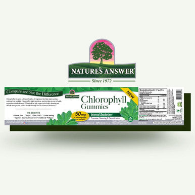 Nature'S Answer Chlorophyll Gummies 60 Count | Natural Internal Deodorant | Skin & Hair Support | Immune Support | Gelatin | Non GMO | G |