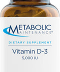 Metabolic Maintenance Vitamin D3 5000 Iu - Superior Absorption Pure Vitamin D3 & Vitamin C - Extra Strength Bone, Immune, Mood + Cardiovascular Support Supplement, No Fillers (90 Softgel Capsules)