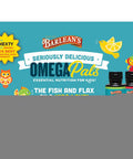 Barlean's Omega Pals Hooty Fruity Tangerine Fish Oil and Chocolate Silk Greens Powder Healthy Kids Bundle