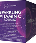 MRM Nutrition Sparkling Vitamin C 1000mg | with Vitamin D + zinc + prebiotics| Lemonade Flavored | Immune Health | Antioxidants + Electrolytes | Zero Sugar | 30 Servings