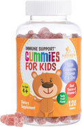Kids Immune Support Gummies with Vitamin C, Echinacea and Zinc - Children's Immune Support & Vitamin C Gummy, Tasty Natural Fruit Flavor, Vegan, Non-GMO, Nature's Immune Supplement - 120 Gummy Bears