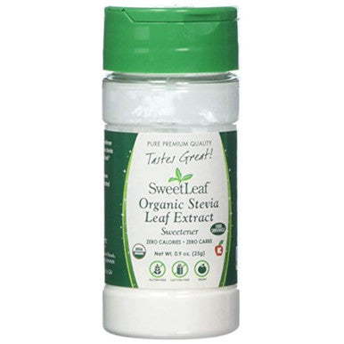 Sweetleaf Organic Stevia Leaf Extract - Organic Stevia Powder Zero Calories Zero Sugar Non-GMO Gluten- Keto Friendly Powdered Stevia Organic - 0.9 Oz