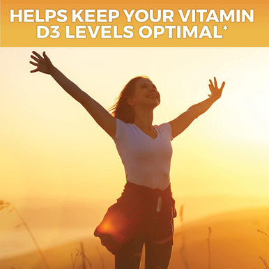 Vitamin D3 5000 IU (360 Softgels) - High Potency Vitamin D Supplements for Healthy Immune Function, Bones & Muscles, Made with Organic Coconut Oil