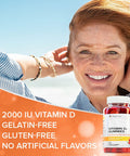 Vitauthority Vitamin D3 Gummies Best Tasting Vitamin D D3 Gummy Vitamins 60 Chews