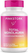 Pink Stork Monolaurin - Morning Sickness Support Concentrated Monolaurin from Natural Coconut - Immune Support Gut Health & Digestive Wellness - 750 mg per Serving - 2.4 oz